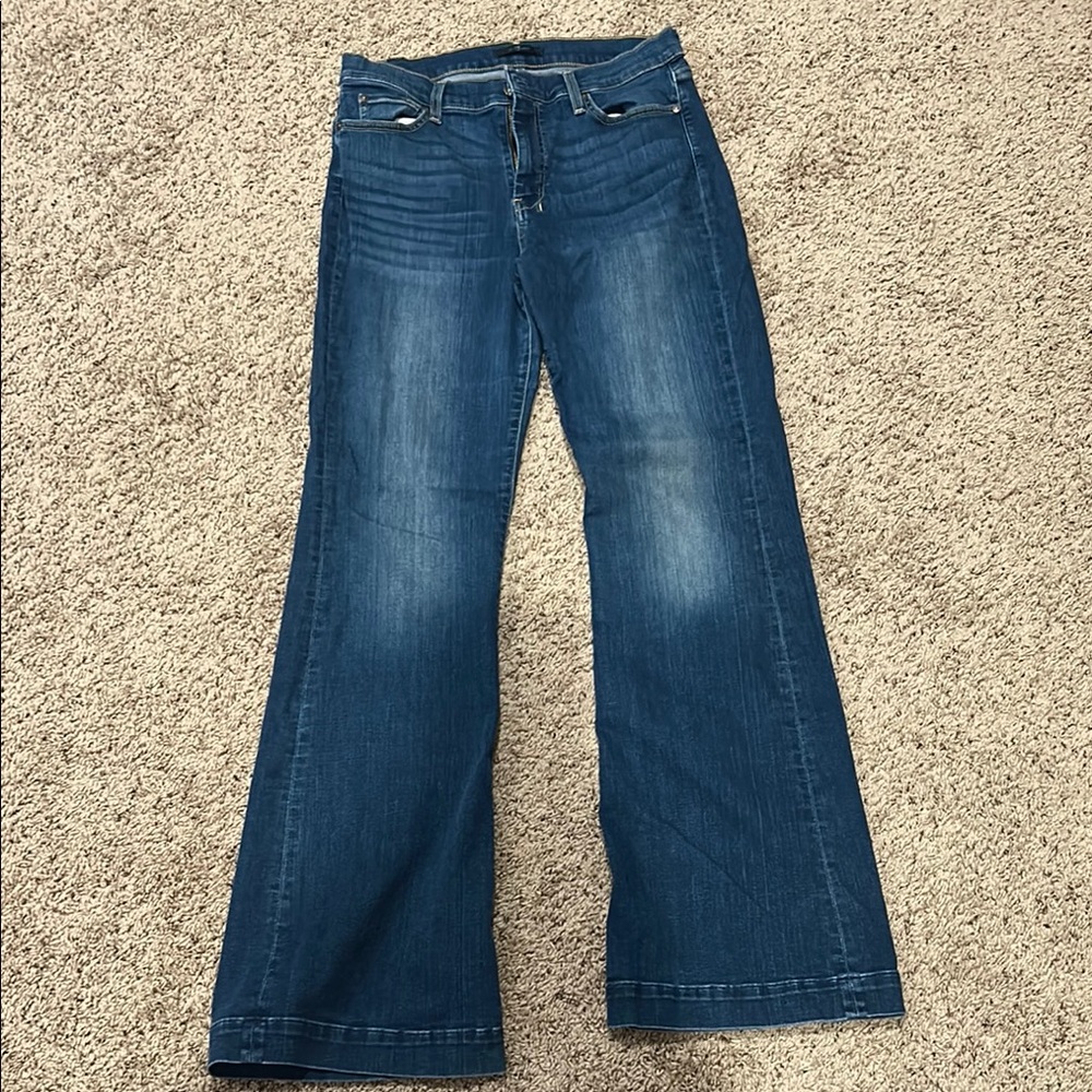 7 For All Mankind Blue Flare & Wide Leg Jeans